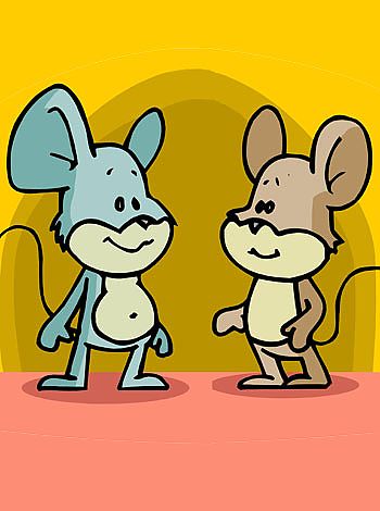 El ratón campesino y el rico cortesano