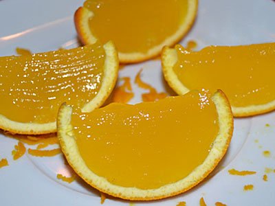 Receta paso a paso de gajos de naranja con gelatina 6