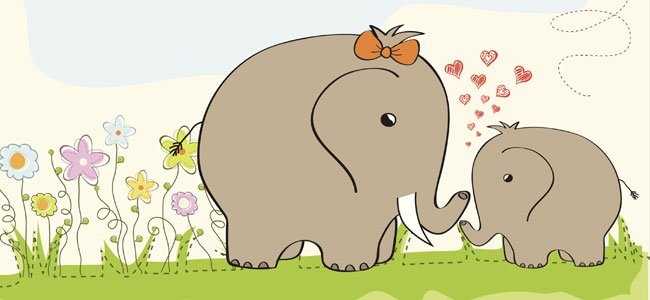 Bebé elefante, cuentos para bebés